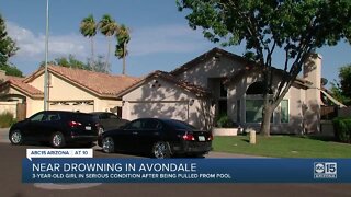 3-year-old girl pulled from bottom of Avondale pool