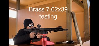 Testing brass cased 7.62x39 ammo in my Bear Creek Arsenal AR 7.62 Upper