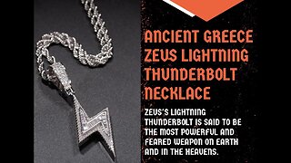 ANCIENT GREECE ZEUS LIGHTNING THUNDERBOLT NECKLACE