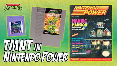 Ninja Turtles in 1990 Nintendo Power (TMNT 2 Arcade Game & Fall of the Foot Clan)