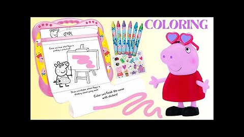 Peppa Pig Coloring and Activity Roll Desk with George