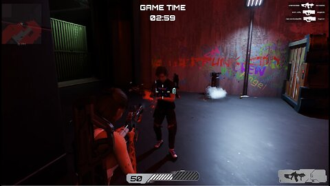 Battle zone in Cyberpunk City ALPHA