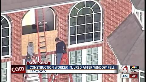 Window falls on worker in Leawood construction accident, police say