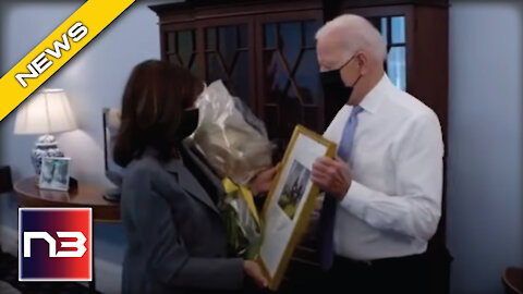 Kamala Harris SCREAMS When Joe Biden Walks In On Her During Her Birthday