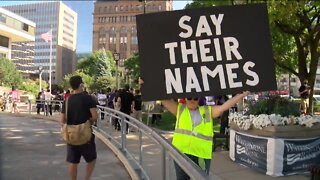 Hundreds of protesters march to DNC in Milwaukee
