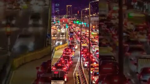 Cars, Bright City Traffic Lights