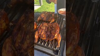 Garlic and guajillo Chile Grilled butterflied chicken