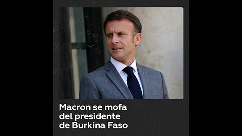 "Se fue a arreglar el aire acondicionado": Macron se mofa del presidente de Burkina Faso