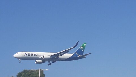 Boeing 767-300ER PR-ABB na final antes de pousar em Manaus vindo de Guarulhos(27/07/2021)