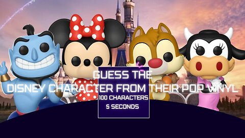 Guess the Disney character from their Funko Pop Vinyl