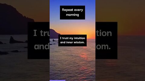 Daily Morning POSITIVE Energy Affirmations | Start Your Day Positive | #shorts