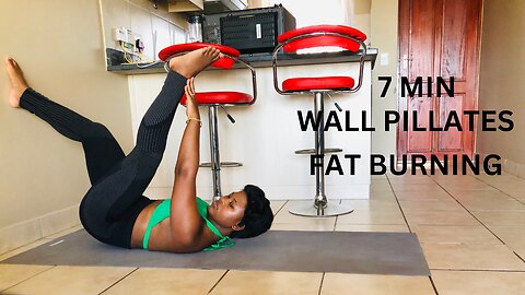 7 Min Wall Pilates for Beginners | Quick Fat Burn Workout with No Equipment