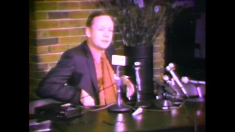Neil Armstrong talks about prospect of manned landing on Mars during 1971 news conference