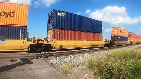 2for1 Canadian Pacific & Canadian National Intermodal Westbound & CSX Empty Coke Train Eastbound