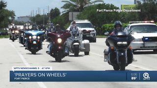 'Prayer of Wheels' convoy of motorcycles travels through Fort Pierce