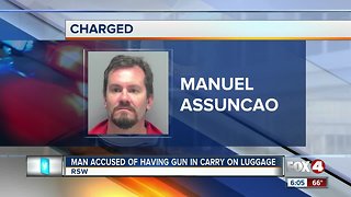 Man carried gun in luggage at airport