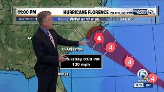 Hurricane Florence 11pm update - 9/11/18