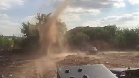 Dust Devil invades building site