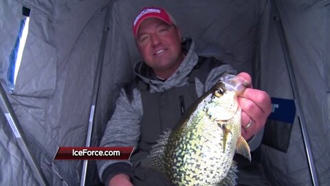 Ice Fishing for Bluegills on Lake Mille Lace