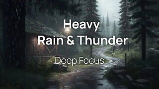 Rainforest Rain Sounds for Sleeping or Studying White Noise Rainstorm 2 Hours #rain #rainandthunder