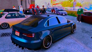 GTA5 EXTREME STANCE CAR SHOW IMACULATE SUNSET VIBES