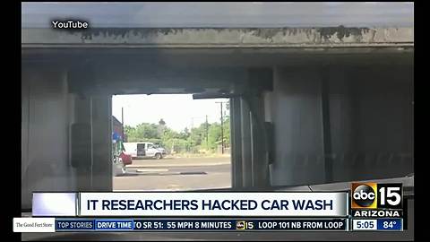 Hackers can now target automatic car washes, potentially damaging cars and trapping occupants