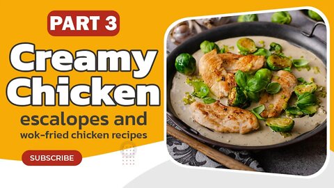 creamy chicken escalopes part 3| chicken recipes #shorts