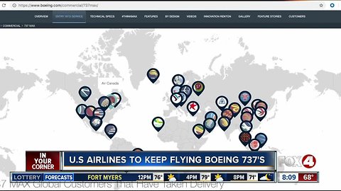 U.S. Airlines continue flying Boeing 737 Max 8s