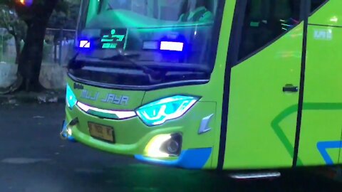 Exterior and custom lights from one of the coolest buses in Indonesia