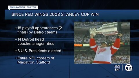 13 years since Red Wings 2008 Stanley Cup win