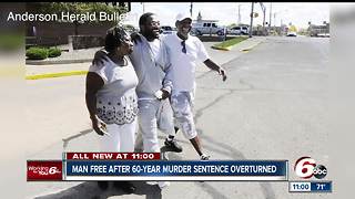 Man free after 60-year murder sentence overturned