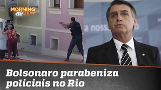 Bolsonaro elogia ação da polícia para salvar idosa das mãos de criminoso, que morreu