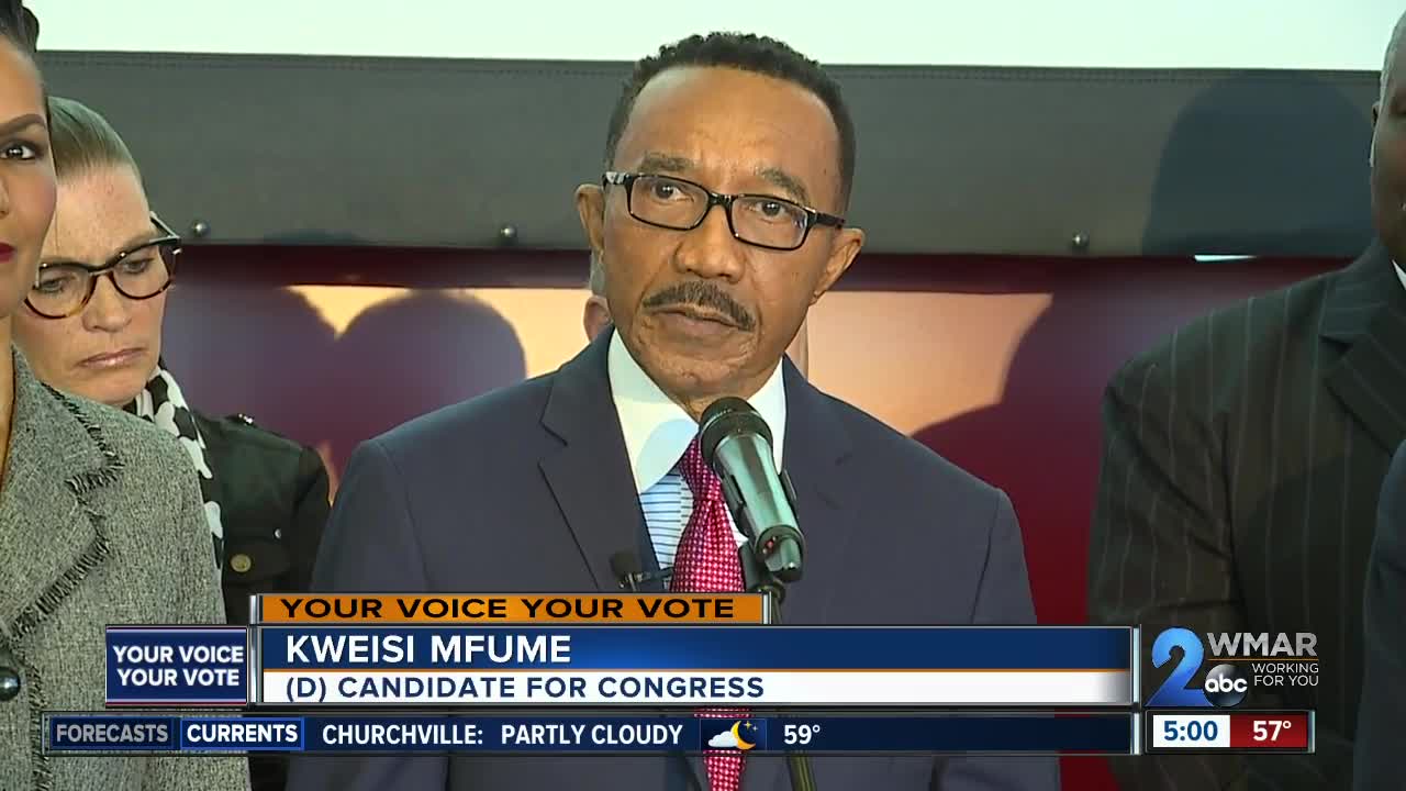 Kweisi Mfume, the man Cummings replaced in the 7th District, announces official run