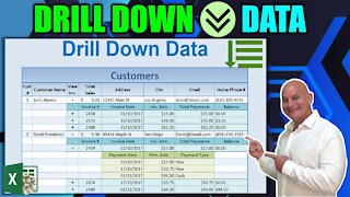 How To Automatically Drill Down Data In Excel on a SINGLE Click