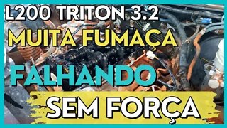 L200 TRITON FUMAÇIANDO PRETO E FALHANDO O MOTOR (Ninguém te mostra isso) #motor #mecanica