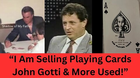 Mobster Sal Polisi On Selling His Playing Card He Used With (John Gotti & Many More)