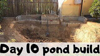 Building a pond part 8 digging (Day 10 of building our pond)