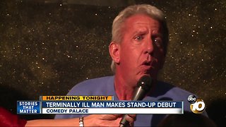 Terminally ill man makes stand-up debut