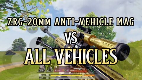 ZRG-20mm Anti-vehicle Mag vs All BR Vehicles in Cod Mobile