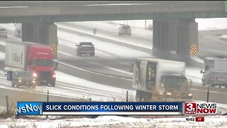 Slick Conditions Following Winter Storm