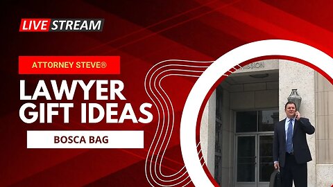 Attorney Steve reviews BOSCA lawyers bag - great gift for new law grads!!