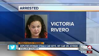 Woman steals aunt's car and hits car while on joyride
