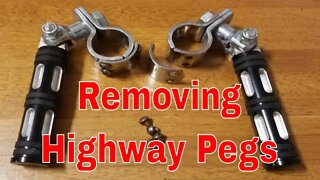 How to Remove Highway Pegs From Harley Davidson FXDL Low Rider