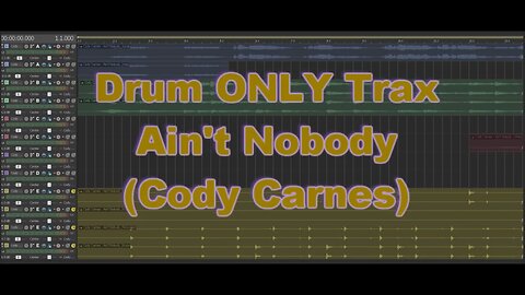 Drum ONLY Trax - Ain't Nobody (Cody Carnes)