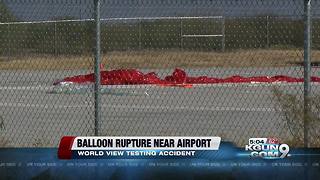 Balloon ruptures following test at World View