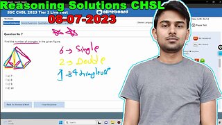 Oliveboard Reasoning Solutions of SSC CHSL Tier 1 2023 Weekly Mock Test 8 July MEWS #ssc #ssccgl