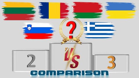 Lithuania Romania Belarus Ukraine Greece Slovenia VS 🇱🇹 Economic Comparison Battle 2021