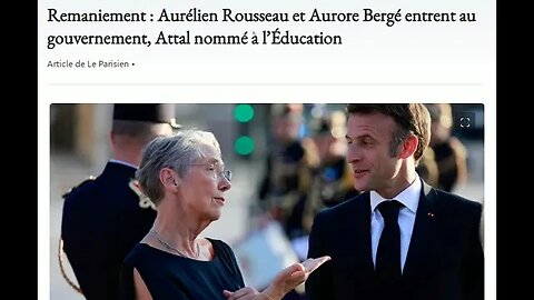 Remaniement : Aurélien Rousseau et Aurore Bergé entrent au gouvernement, Attal nommé à l’Éducation