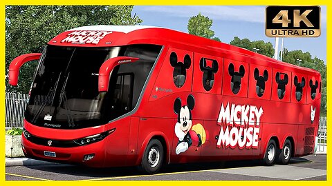 Mickey Mouse Marcopolo Paradiso G7 | Euro Truck Simulator 2 Gameplay "4K"