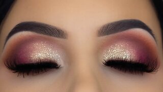 Smokey Eyes & Soft Glitter Makeup Tutorial | Using Drugstore Palette